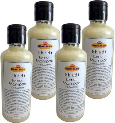 Khadi Lemon Shampoo (Pack of 4)(210 ml)