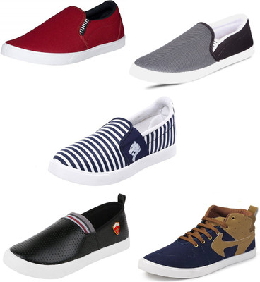 

Trenqs Casuals For Men(Multicolor, Maroon