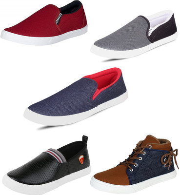 

Trenqs Casuals For Men(Multicolor, Maroon