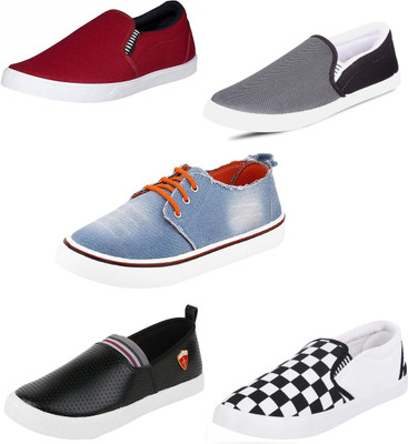 

Trenqs Casuals For Men(Multicolor, Maroon
