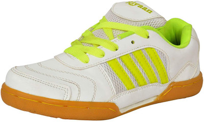 

RIYAAN Parrot Green Badminton Shoes For Men(Green, White