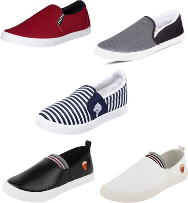

Trenqs Casuals For Men(Multicolor, Maroon