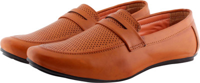 

Smoky Premium Loafers Loafers For Men(Orange, Tan