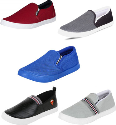 

Trenqs Casuals For Men(Multicolor, Maroon