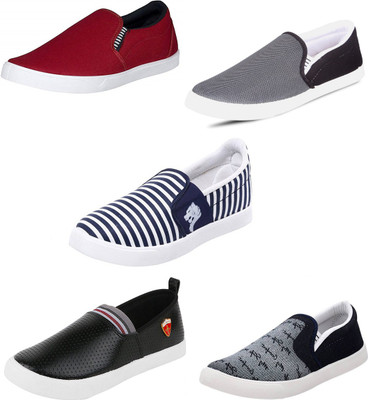 

Trenqs Casuals For Men(Multicolor, Maroon