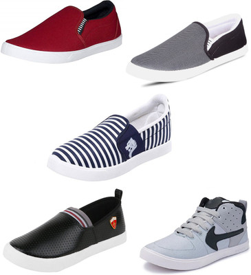 

Trenqs Casuals For Men(Multicolor, Maroon