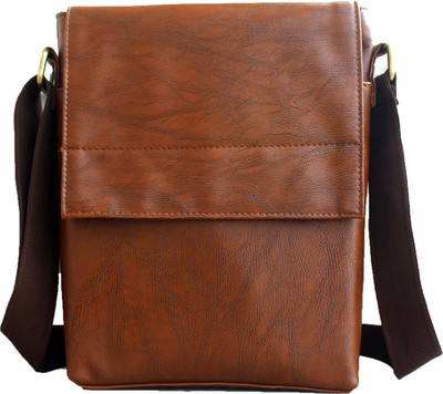 

JaIsBoy Boys & Girls Casual Brown PU Messenger Bag