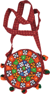 

KUTCH HANDICRAFT Women Formal Multicolor Satin Shoulder Bag