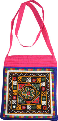 

Handicraft Girls Formal Multicolor Cotton Shoulder Bag