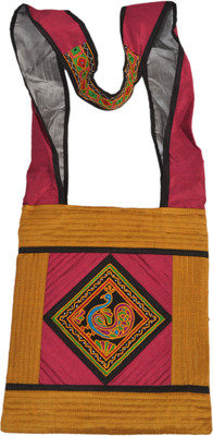 

KUTCH TRADITIONAL Girls Casual Multicolor Satin Sling Bag