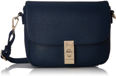 

Caprese Girls Evening/Party, Casual, Formal Blue Leatherette Sling Bag
