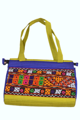 

KUTCH HANDICRAFT Women Formal Multicolor Satin Shoulder Bag