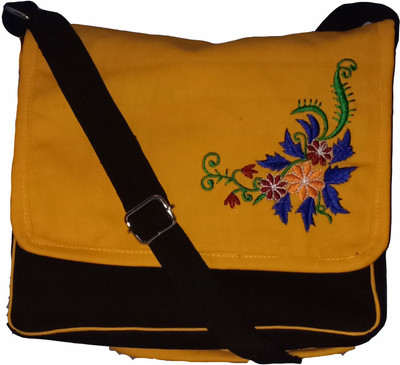 

Fly Angels Boys & Girls Casual Black Canvas Sling Bag
