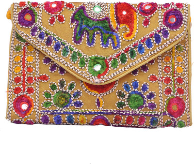 

Sadaf Design's Girls Formal Multicolor Silk, Nylon Sling Bag