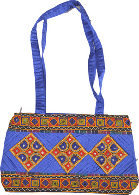 

KUTCH TRADITIONAL Girls Casual Multicolor Satin Sling Bag