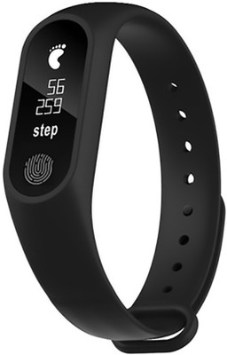 

Like Star WATERPROOF M2 SMART FITNESS BAND WITH ACTIVITY TRACKER, HEART RATE MONITOR COMPATIBLE WITH ALL SMART PHONES -DQ01(Black Strap, Size : Free Size)