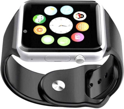 

Phezo A1 Bluetooth Smart Wrist Watch With Camera, Sim & TF Card Support For Android, IOS & Smart Phone Silver Smartwatch Silver Smartwatch (Black Strap Free Size) Multicolor Smartwatch(Black Strap Free Size)