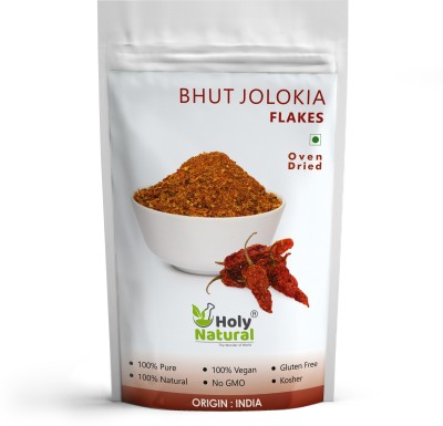 

Holy Natural Bhut Jolokia Chilli Flakes (Oven Dried) - 50 GM(50 g)