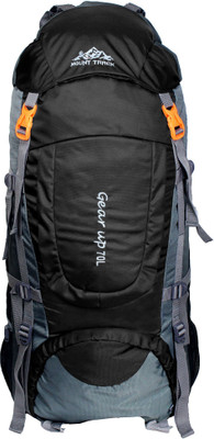

Mount Track Gear Up Rucksack, Hiking & trekking Backpack with Rain Cover Backpack(Black, Rucksack)