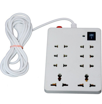 

NEXT TECH 8+1 (1 PCS) 8 Socket Surge Protector(White)