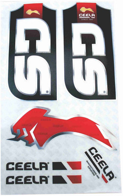 

Ceela Sports Xtreme Chrome Bat Sticker(Red)