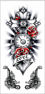 

Savii(Beautiful Clock Rose Cross Love Guns Popular Design)