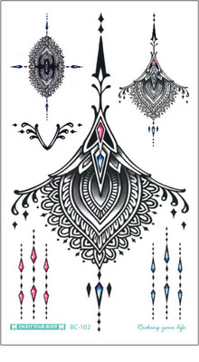 

Savii Lower Back And Breast Colorful Lace Hanging Tattoo Design(Lower Back And Breast Colorful Lace Hanging Tattoo Design)