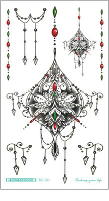 

Savii Lower Back And Breast Colorful Lace Hanging Tattoo Design(Lower Back And Breast Colorful Lace Hanging Tattoo Design)