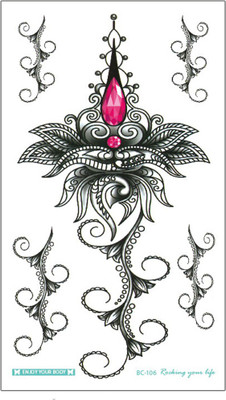 

Savii Lower Back And Breast Colorful Lace Hanging Tattoo Design(Lower Back And Breast Colorful Lace Hanging Tattoo Design)