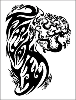 

Savii Shoulder And Arm 2 In 1 Tribal Totem Fire Tattoo Design(Shoulder And Arm 2 In 1 Tribal Totem Fire Tattoo Design)