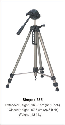 

Simpex 375 Tripod(Silver, Black, Supports Up to 3000 g)