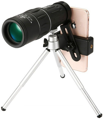 

FKU 16x52mm Monocular telescope, Dual Focus optics Zoom portable Night Vision_High Definition_Handheld Mobile Clip And Tripod Kit(Black, Supports Up to 900 g)