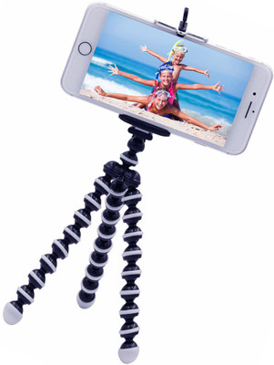 

BUY GENUINE Universal Flexible 360 Degree Travel Compact Portable Octopus Mobile Phone Holder Snake Style Stand for All Android Smartphones DSLR Cameras Lazy Stand Tripod(Multicolor, Supports Up to 1000 g)