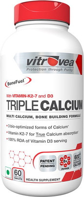 

Vitrovea Triple Calcium Tablets (K27,D3 , CCM formula -60 Tab(60 No)