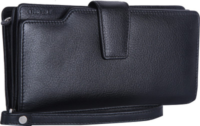 

TRU BLU Men Black Genuine Leather Wallet(21 Card Slots)