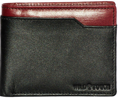 

WildTouch Men Black, Red Genuine Leather Wallet(7 Card Slots)