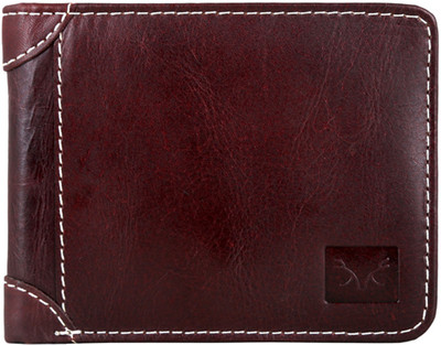 

Toughstance Men Maroon Genuine Leather Wallet(4 Card Slots)