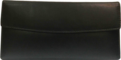 

ALAN KIRSTEN Women Blue Genuine Leather Wallet(6 Card Slots), Navy blue