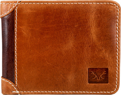 

Huntsman Men Tan Genuine Leather Wallet(4 Card Slots), Tan-brown