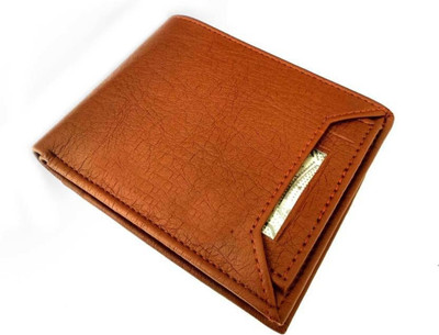 

SP Men Tan Artificial Leather Wallet(7 Card Slots)