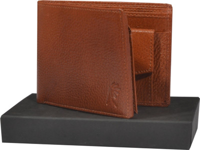 

e mall Men Casual Tan Genuine Leather Wallet(8 Card Slots)