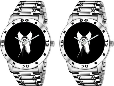 

ProX Combo Of 2 Analog Metal Strap Watch - For Men PLST-187 Watch - For Men