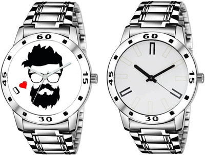 

ProX Combo Of 2 Analog Metal Strap Watch - For Men PLST-330 Watch - For Men