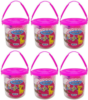 

Prime Kids Dough Playset Toys Non Toxic Clay And Molds Set - Includes 6 Tubs Of Play Modelling Compound