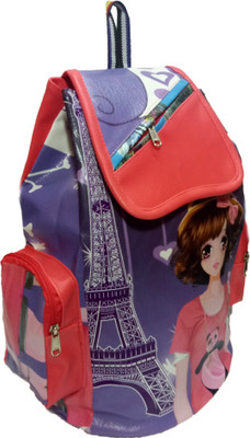

Tenderbery Atrective fantastic Pink dole Blue pittu bag 10 L Backpack(Pink)