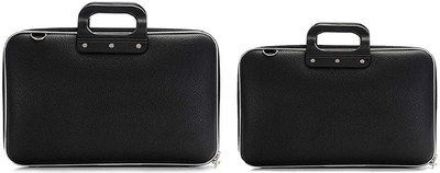 

Maison & Cuisine Stylish Unisex Hard Shell Briefcase Black Laptop Bag/Tablet Bag/I Pad Bag with Strap for 14" Laptop (30/40) Pack of 2 (Nursery/Play School) Multipurpose Bag(Black, 22 L)