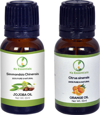

Ks Essentials Jojoba Oil & Orange Oil Combo Pack (15 ml) Each(15 ml)