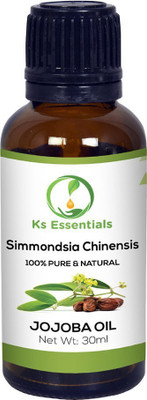 

Ks Essentials 100% Pure Jojoba Carrier Oil Natural & Therapeutic Grade for Aromatherapy,Skin,Acne and Hair Growth (30ml)(30 ml)