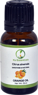 Ks Essentials 100% Pure Orange Oil ( Citrus sinensis ) (15 ml)(15 ml)