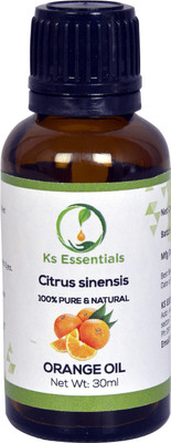 

Ks Essentials 100% Pure Orange Oil ( Citrus sinensis ) (30 ml)(30 ml)